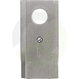 Nož kosilnice desni 98x48x4 mm luknja Ø 19 mm - primerno za Fella/Fortschritt - 25 kosov - Kramp 121713KR