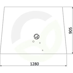 Zgornje vetrobransko steklo - Kramp 3777602M2N
