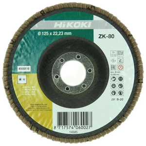 Lamelni brusilni disk 125 K80 - Hikoki 4100118