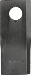 Nož kosilnice levi 112x48x4 mm luknja Ø 19 mm - primerno za Fella/Krone 25 kosov - Kramp 134309KR