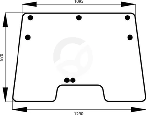 Nagibno vetrobransko steklo - Kramp 4383605N