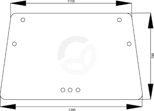 Nagibno vetrobransko steklo - Kramp 4354075N