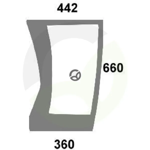 Spodnje vetrobransko steklo - Kramp 4429884N