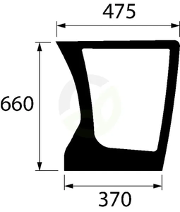 Spodnje vetrobransko steklo - Kramp 4429882N