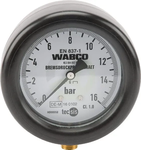Manometer 100 mm / 16 barov - Wabco 4530040210
