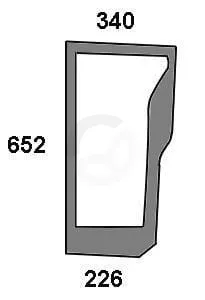 Spodnje sprednje okno - Kramp 47125737N
