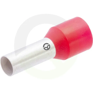 Votli zaključek kabla rdeč, 10mm² (100x) - Klauke 47612