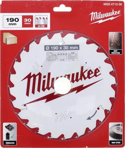 List krožne žage 190/30 mm Z24 - Milwaukee 4932471300