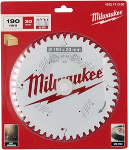 List krožne žage 190/30 mm Z48 - Milwaukee 4932471380