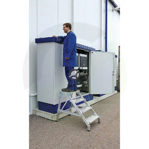 Stopnice iz aluminija, 4 stopnice - Munk 50174