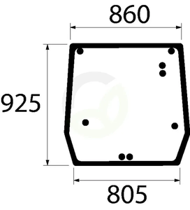 Zgornje zadnje steklo - Kramp 5089562N