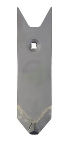 Lemežna špica 290x80x12mm, karbidne plošče, ukrivljena, 1 luknja, primerna za Köckerling - Kramp 506064HKR