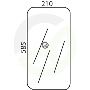 Spodnje vetrobransko steklo - CNH 5108667