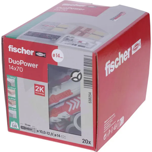 Vložek Duopower 14x70 škatla 20pcs - Fischer 538254