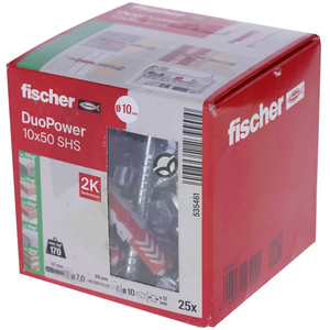 Vložek Duopower 10x50 S 25 kosov - Fischer 535461