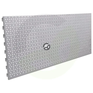 Luknjast panel 40x100 bela / aluminij - Vika 57232104X