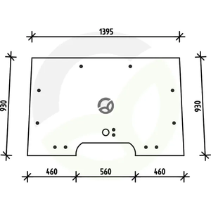 Odprto vetrobransko steklo - Claas 6005028928