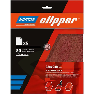 Brusni papir 230x280mm K80 - Norton 66261118247
