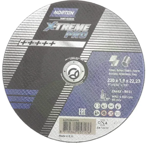 Rezalni disk Straight X-Treme PRO 230x1,9 mm - Norton 66252846984