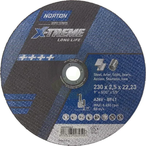 Rezalni disk X-Treme Life Inox 230x2,5 - Norton 66252920349