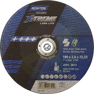 Rezalni disk X-Treme Life Inox 180x2 - Norton 66252920346