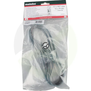 10 brusilnih trakov 13x457 mm, P120, ZK, BFE - Metabo 626351000