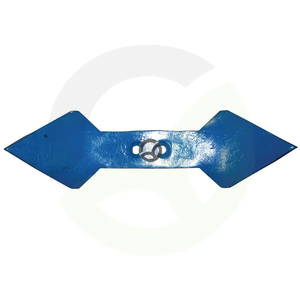 Obojestranska lemežna špica 450x135x20 mm, ukrivljena 2 luknji GG41 - Rabe 63310402