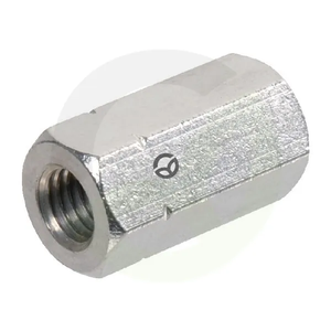 Priključna 6-roba matica - DIN6334 M16x2.00 - pocinkano jeklo - razred 6 