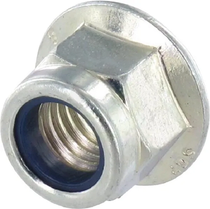 6-roba varnostna matica s prirobnico M10 - DIN6926 - pocinkano jeklo - razred 8 