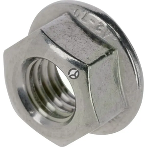 6-roba matica z nazobčeno prirobnico - DIN6923 M8x1.25 - inox A2 