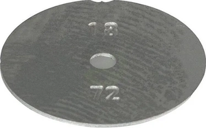 Dozoirna ploščica Ø 1,8 mm inox - Lechler 0500301C0400