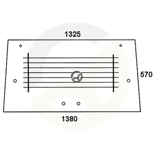 Zadnje steklo - ogreano - Kramp 70117969N