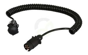 Kabel - spiralen - 7P/12V ISO 1724 - Erich Jaeger 701020