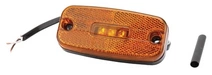 Pozicijska luč LED - pravokotna - 12-24V - oranžna - na vijake - 110x34x51mm - 6SU11034GL