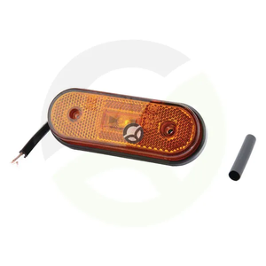Pozicijska luč LED - pravokotna - 12/24V - oranžna - na vijake - 119x35x46mm 6SU11935GL