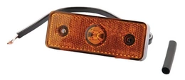Pozicijska luč LED - pravokotna - 12/24V - oranžna - na vijake - 104x32x40mm 6SU10432GL