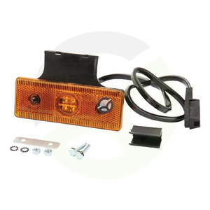 Pozicijska luč LED - pravokotna - 12/24V - oranžna - na vijake - 120x43x48mm 6SU12044GLB50