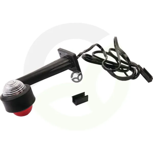 Pozicijska luč LH LED - okrogla - 24V - rdeča/prozorna - na vijak 6SL0084L0175