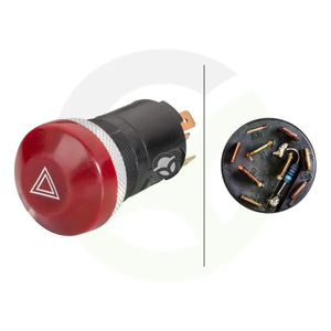 Stikalo za opozorilne luči - pritiskalno stikalo - 12V - halogensko - z žarnico - Hella 6HF003916031