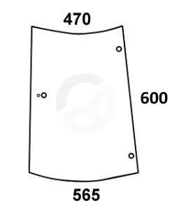 Stransko steklo - levo - Kramp 716810040421N
