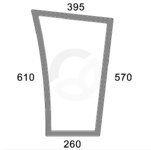 Vetrobransko steklo - spodnje - Kramp 716810040060N