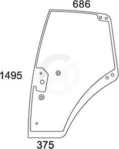 Steklo vrat 737812030021N
