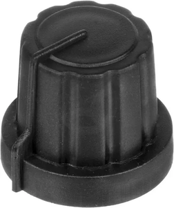 Potenciometer gumb črn z indeksom - Gys 73099