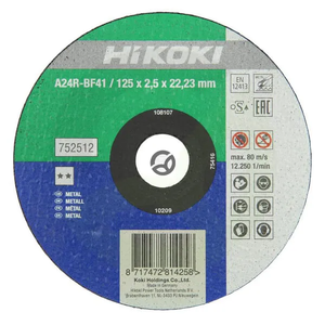 Rezalni disk za kovino 125x2.5mm - Hikoki 752512