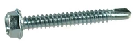 6-robi samorezni vijak s prirobnico - 6.3x25mm - 10mm - inox - DIN 7504 