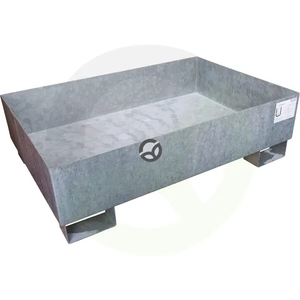 Lovilna posoda jeklo 210L kapaciteta 450kg 1200x800x350mm - Cemo 7680