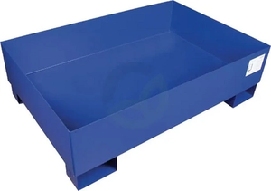 Lovilna posoda jeklo modra 210L kapaciteta 450kg 1200x800x350mm - Cemo 7582