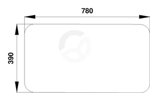 Zadnje steklo - spodnje - Claas 7700007517