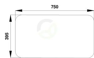 Zadnje steklo - spodnje - Claas 7700020507
