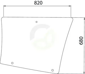Zadnje stransko steklo - Kramp 7700054133N